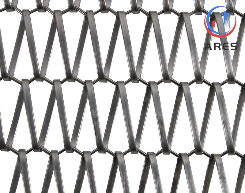 316 Stainless Steel Spiral Wire Mesh with Flat Wire HJL-4142