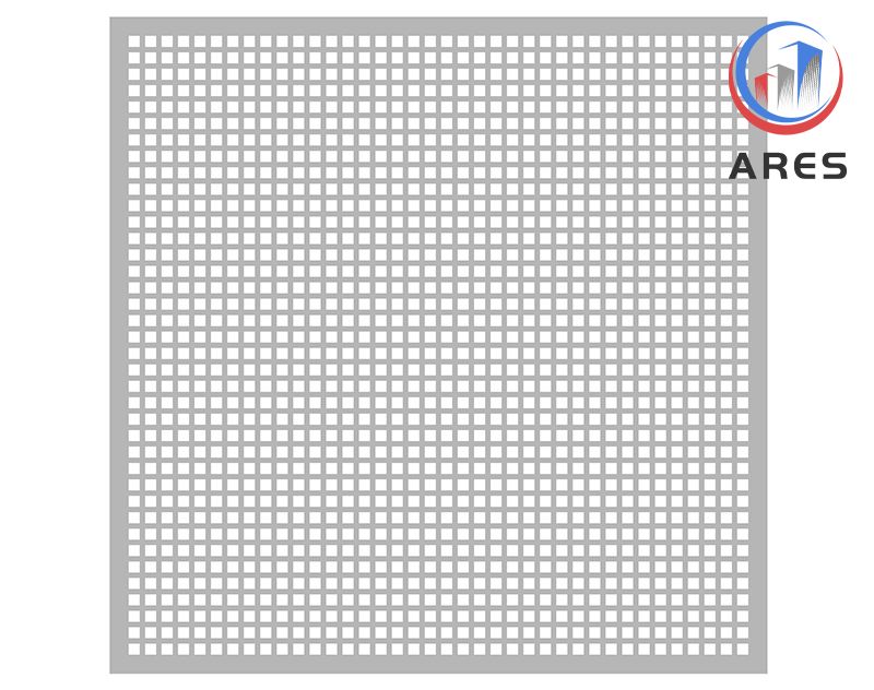 HJP-1015S Square Holes Aluminum Perforated Sheet Metal | Durable, Versatile