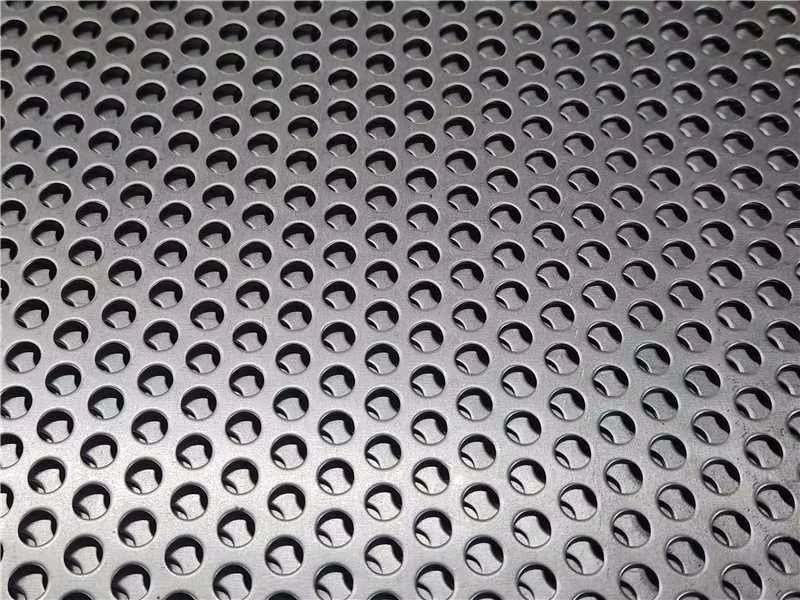 Application of round hole perforated sheet in industrial field