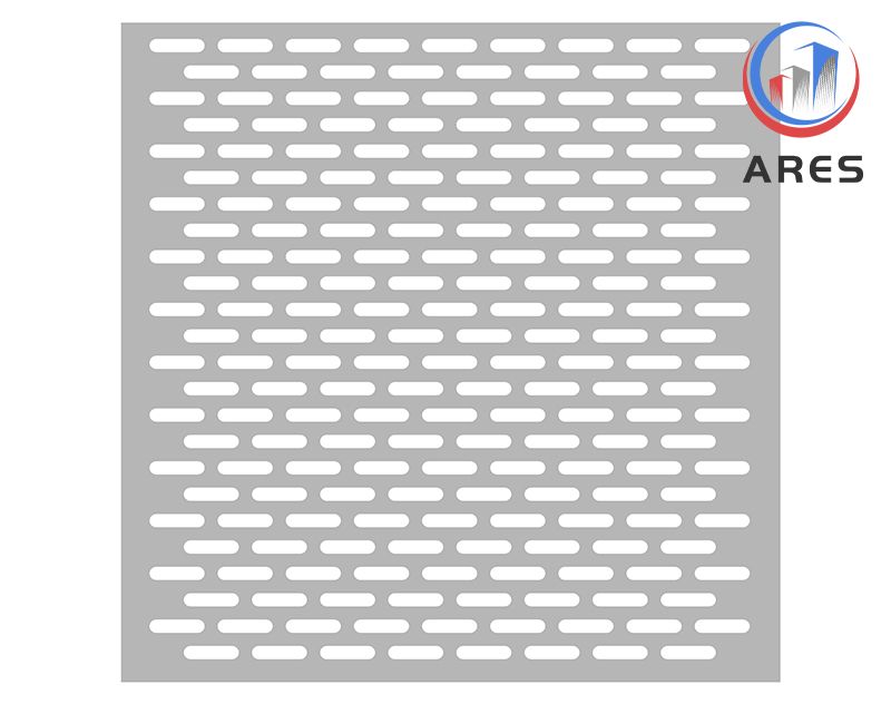 Premium HJP-5012 Slotted Hole Perforated Sheet Metal Mesh for Screens