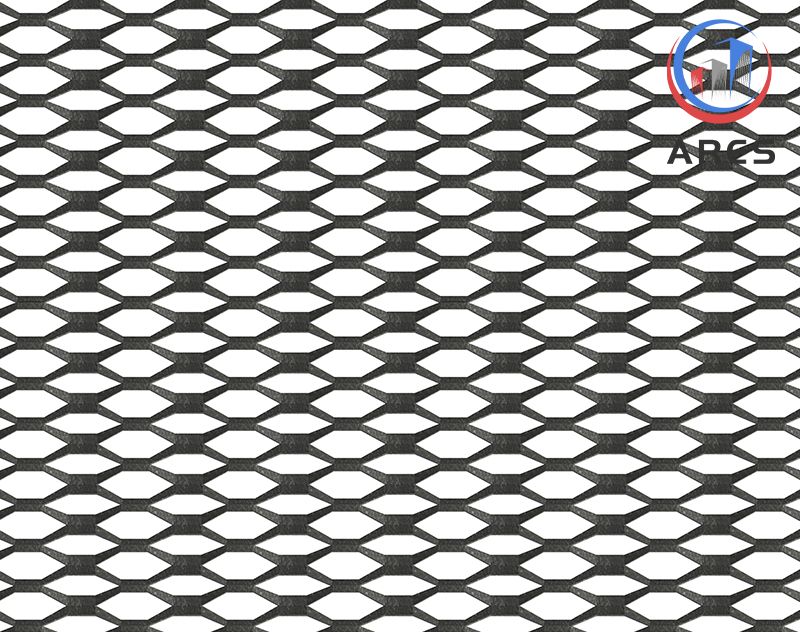 Diamond Expanded Mesh with Black Matt Finish