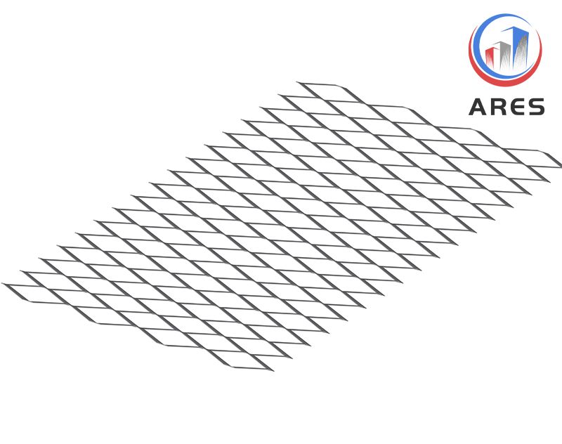 Diamond Metal Mesh Panels, Exterior Facade Raised Aluminum Expanded Metal
