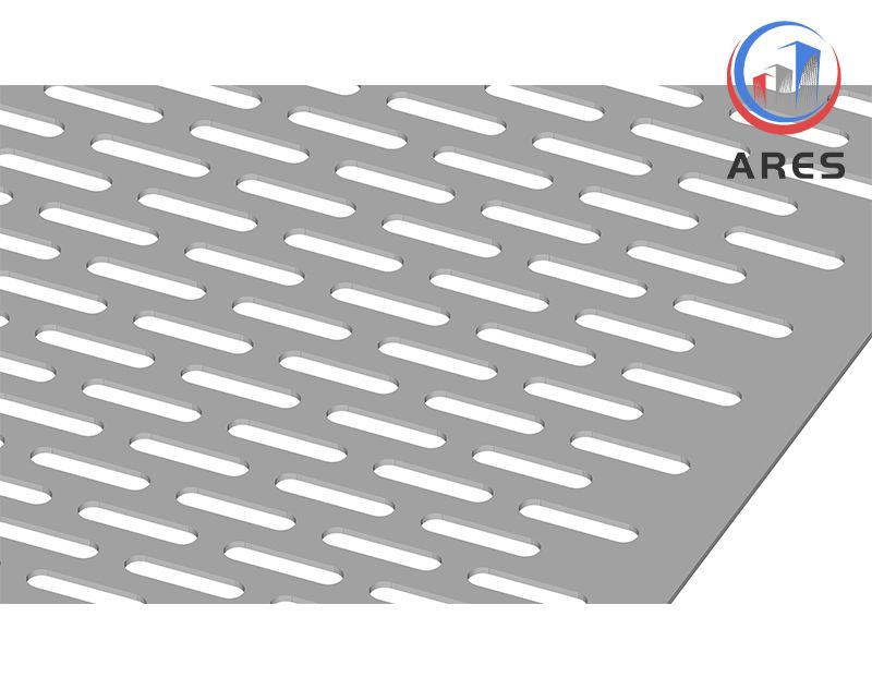 Slotted Perforated Sheet Metal, Slotted Aluminum Sheet, Slotted Hole Perforated Sheet Metal Mesh